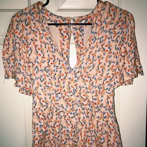 FREE PEOPLE Multi-Colored Romper